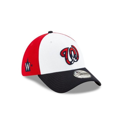 Red Washington Nationals Hat - New Era MLB 2021 Spring Training 39THIRTY Stretch Fit Caps USA2461398